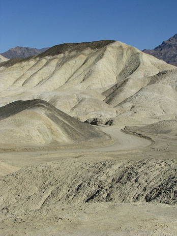 Mudstone badlands Twenty Mule Team Canyon