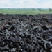 Mountain of old tires