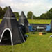 Black Gigwam Tent System in U shape configuration