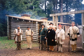 Drill reenactment at Fort Clatsop National Monument