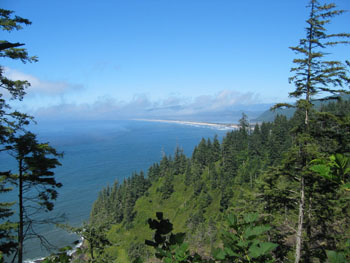 North scenic view from the end of Cape Lookout Trail