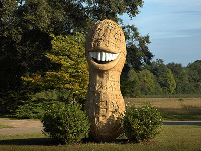 Jimmy Carter Peanut Statue in Plains, Georgia