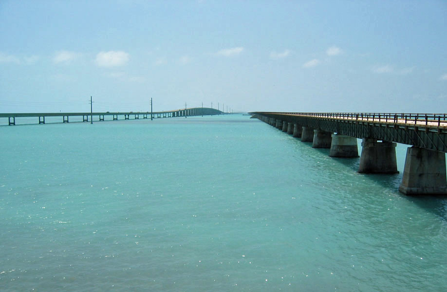 Overseas Highway and Seven Mile Bridge in the Florida Keys