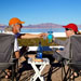 Rob and Linda Cook toasting each other at Lake Mead, NV
