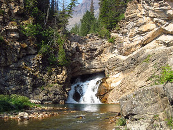 Running Eagle Falls, Two Medicine Valley, Glacier National Park