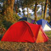 Three tents at a campsite