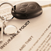 RV keys on an insurance agreement