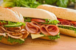 Healthy fast food sandwiches