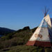 Tipi on a hill