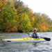 Woman kayaking on the Saint Croix River