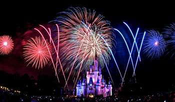 4th of July Fireworks over Walt Disney World Resort, Florida