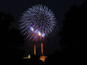 4th of July Fireworks over Washington D.C.