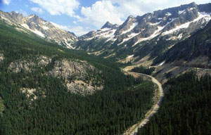 Scenic view East from Washington Pass