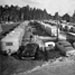 Rows of trailers at Tin Can Tourists 1949 convention in Tampa Florida