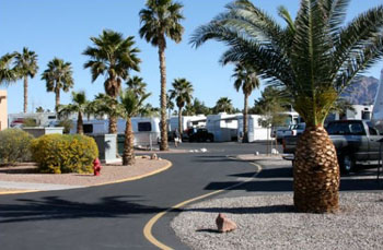 RV sites at Las Vegas RV Resort