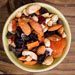 A healthy trail mix with dried fruits and nuts