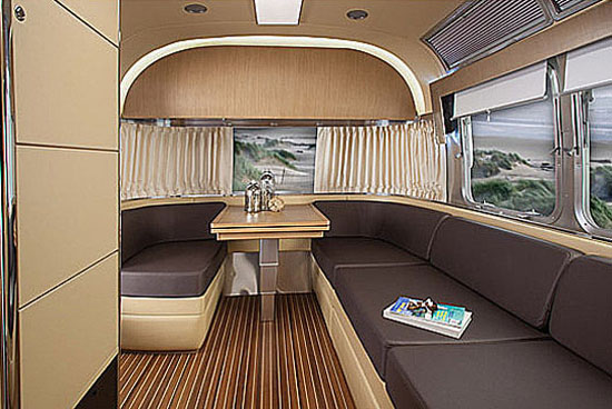 Front Lounge of Airstream Land Yacht