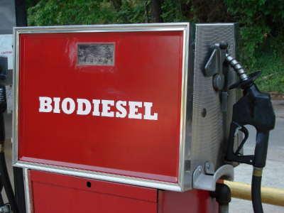 Red Biodiesel pump