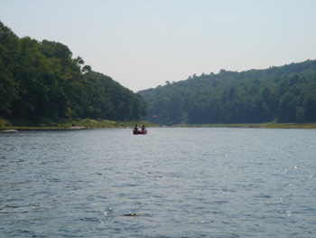 Canoeing on the Delaware River