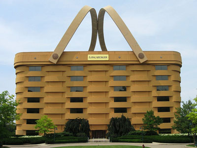 Longaberger Basket Headquarters - building shaped like a picnic basket