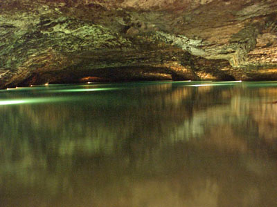 Large underground lake at Lost Sea Caverns