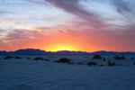 White Sands National Monument at Sunset