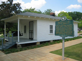 Small white house - the birthplace of Elvis Presley, Tupelo MS