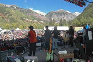 Band plays to a crowd in Telluride