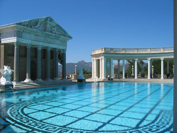 Outside pool at Hearst Castle