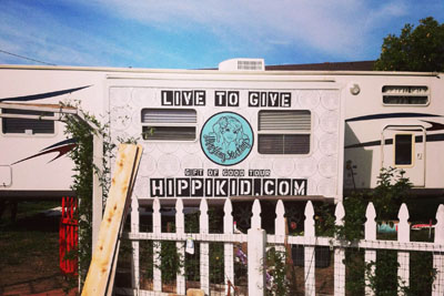 Hippi Longstockings trailer outside of San Diego in Fallbrook, CA