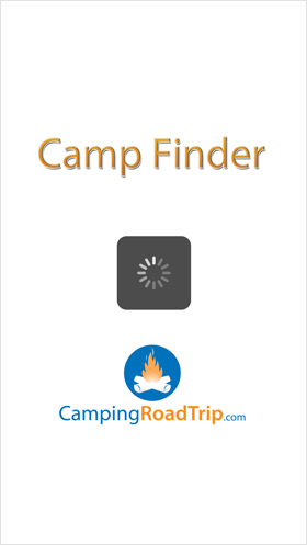 Camp Finder App - Splash View