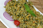 Spinach and Carrots Pullao